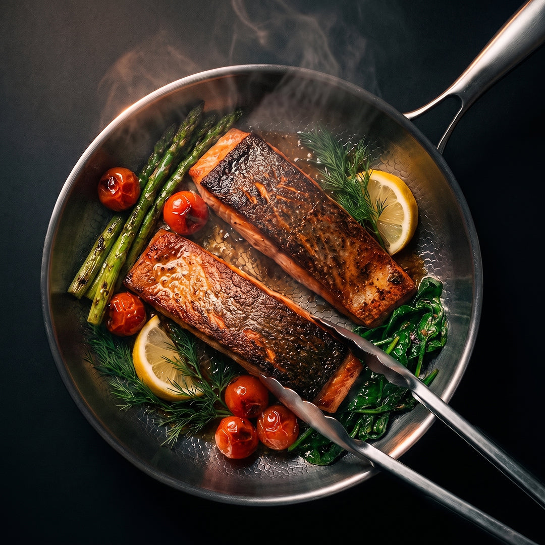Hand-Hammered Titanium Pan